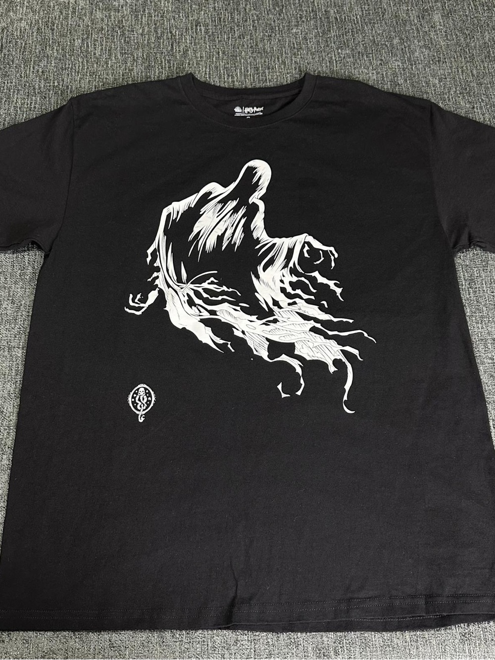Harry Potter Dementors Adult Large Cotton Black T-shirt Pre-owned Wizard Magic